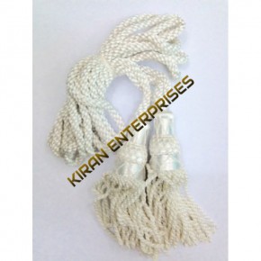 Bagpipe Cord White Silk